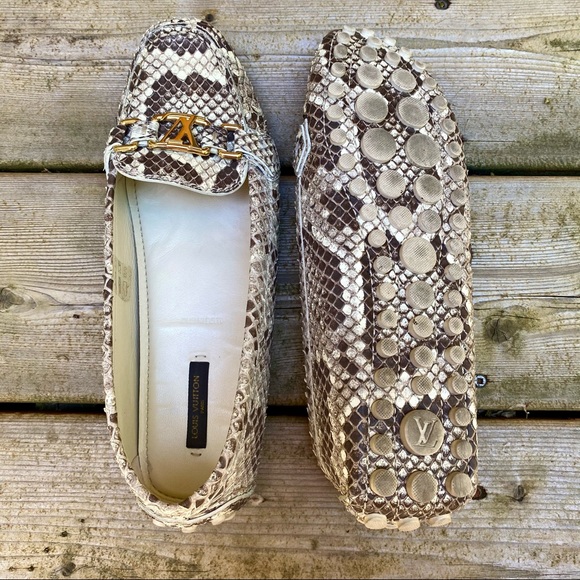 Louis Vuitton “Python” Logo Women’s Loafers - Picture 5 of 6